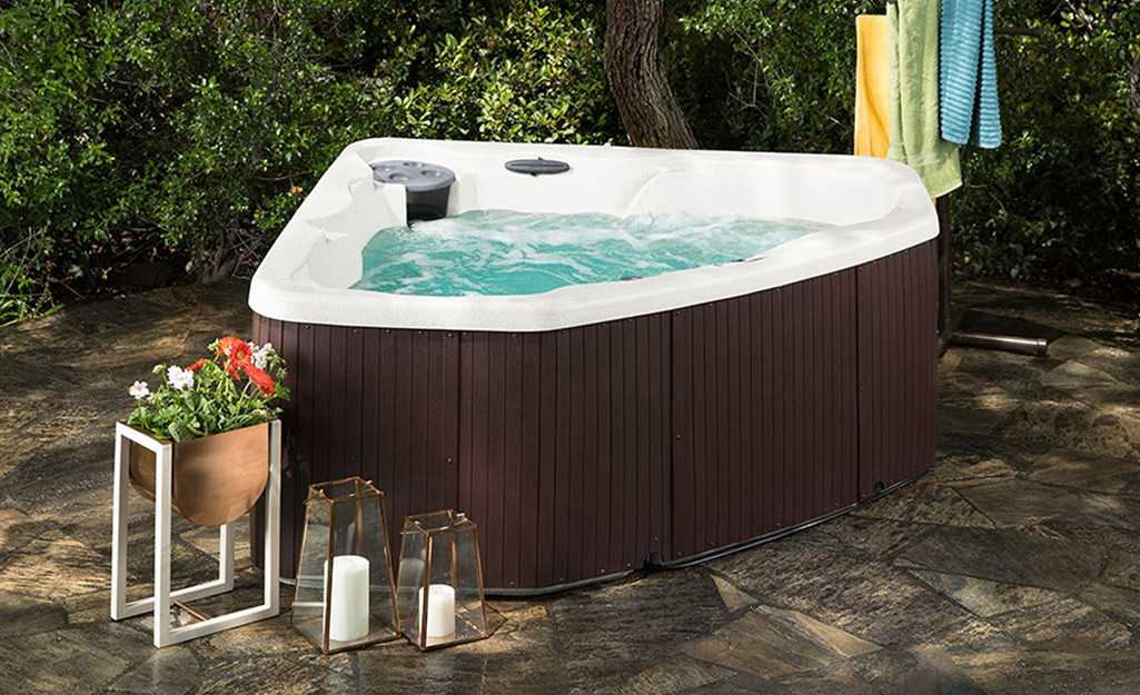 Space-Saving Relaxation, Small Jacuzzi Ideas for Your Home